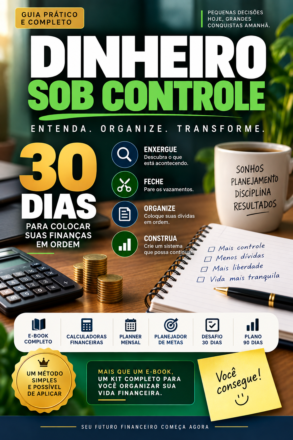 Capa do e-book Dinheiro Sob Controle